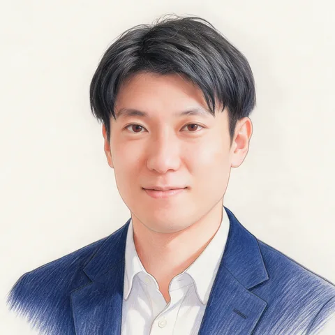 税理士 架間祐太（似顔絵）
